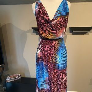 Animal and palm print Dress